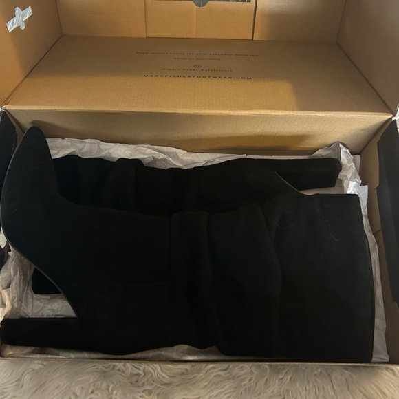 Mark Fisher Gomer Slouch Boots Black Suede size 8 - Picture 7 of 8